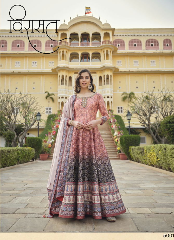 Ratrani By Virasat 5001 To 5004 Wedding Wear Ready Made Gown Wholesalers In Delhi
